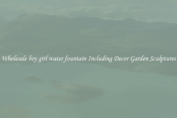 Wholesale boy girl water fountain Including Decor Garden Sculptures