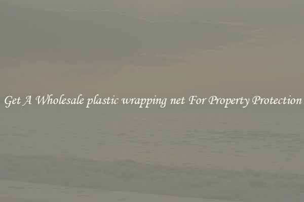 Get A Wholesale plastic wrapping net For Property Protection