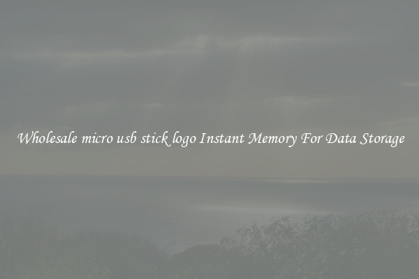 Wholesale micro usb stick logo Instant Memory For Data Storage