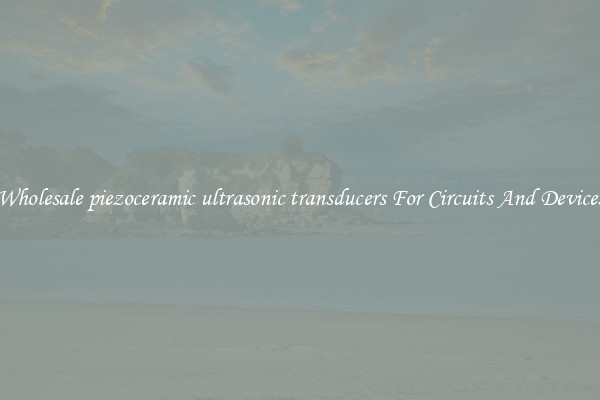Wholesale piezoceramic ultrasonic transducers For Circuits And Devices