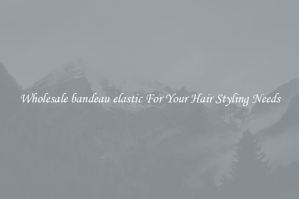 Wholesale bandeau elastic For Your Hair Styling Needs