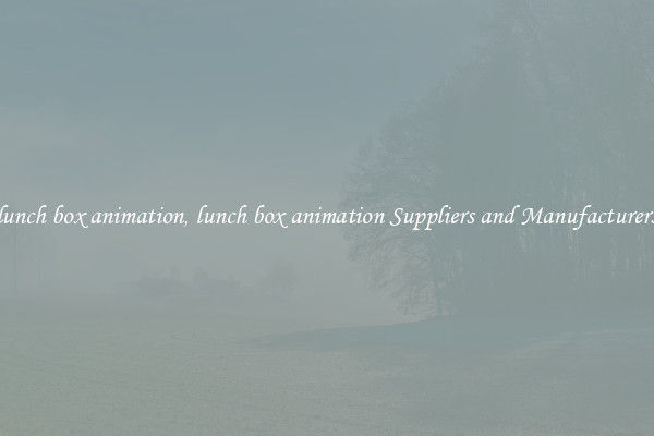 lunch box animation, lunch box animation Suppliers and Manufacturers
