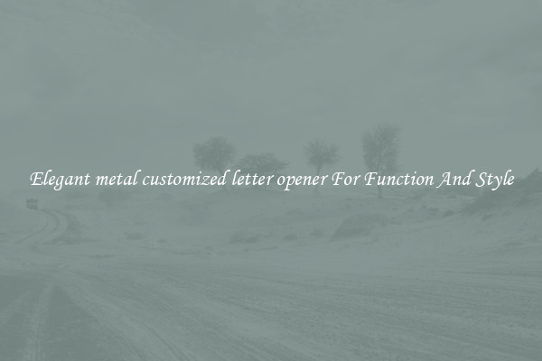 Elegant metal customized letter opener For Function And Style