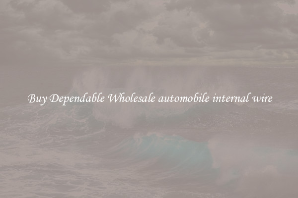 Buy Dependable Wholesale automobile internal wire