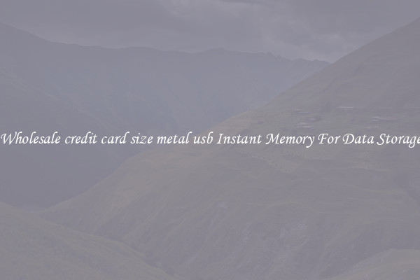 Wholesale credit card size metal usb Instant Memory For Data Storage