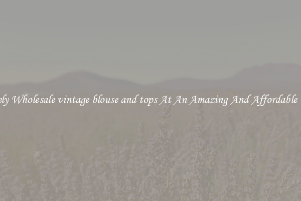 Lovely Wholesale vintage blouse and tops At An Amazing And Affordable Price