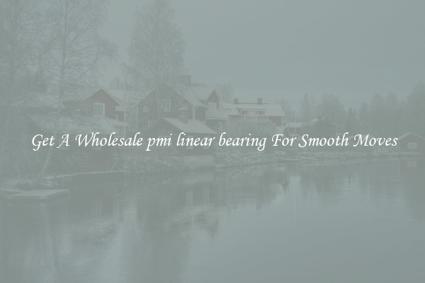 Get A Wholesale pmi linear bearing For Smooth Moves