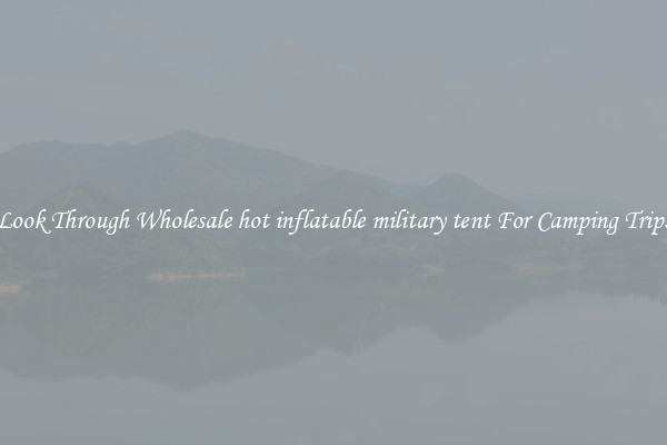 Look Through Wholesale hot inflatable military tent For Camping Trips