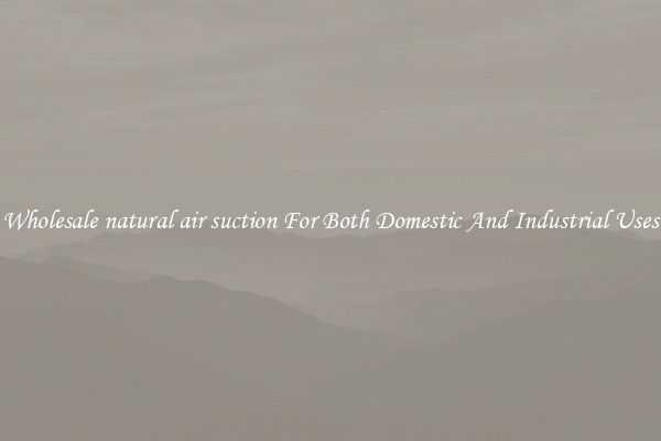Wholesale natural air suction For Both Domestic And Industrial Uses